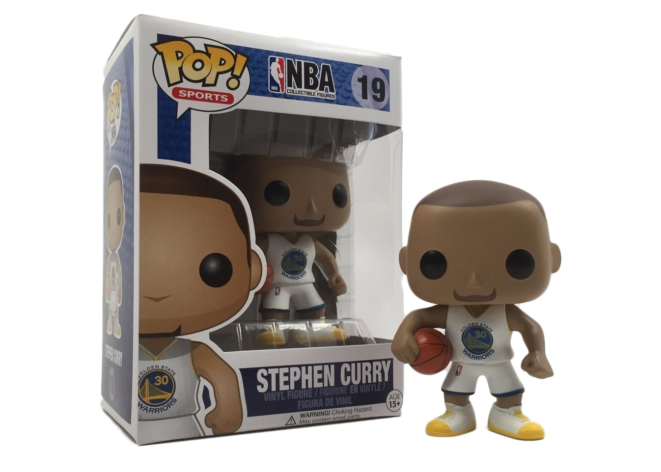 Funko Pop! Sports NBA Stephen Curry (White Jersey) Figure #19 - US