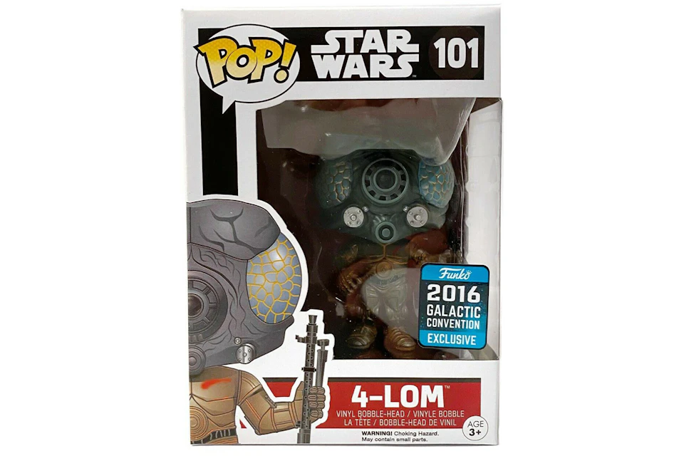 Funko Pop Star Wars 4 Lom 16 Galactic Convention Exclusive Figure 101 Ss16 Funko Pop Star Wars 4 Lom 16 Galactic Convention Exclusive Figure 101 Ss16