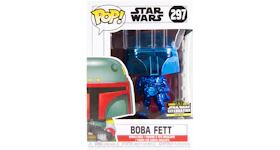 Funko Pop! Star Wars Boba Fett (Blue Chrome) Star Wars Celebration Bobble-Head Figure #297
