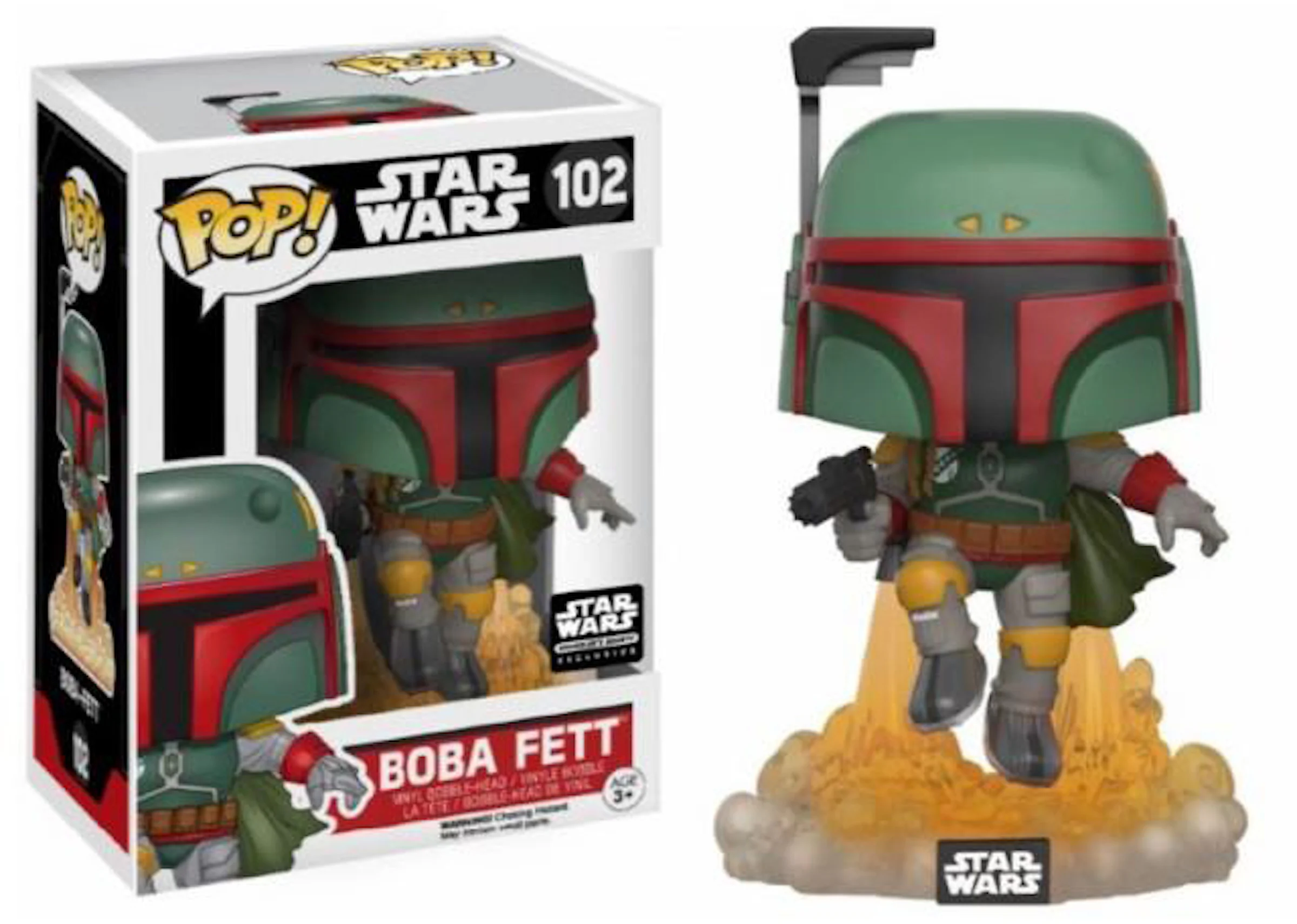 Funko Pop! Star Wars Boba Fett Flying Smuggler's Bounty Exclusive  Bobble-Head #102 - US