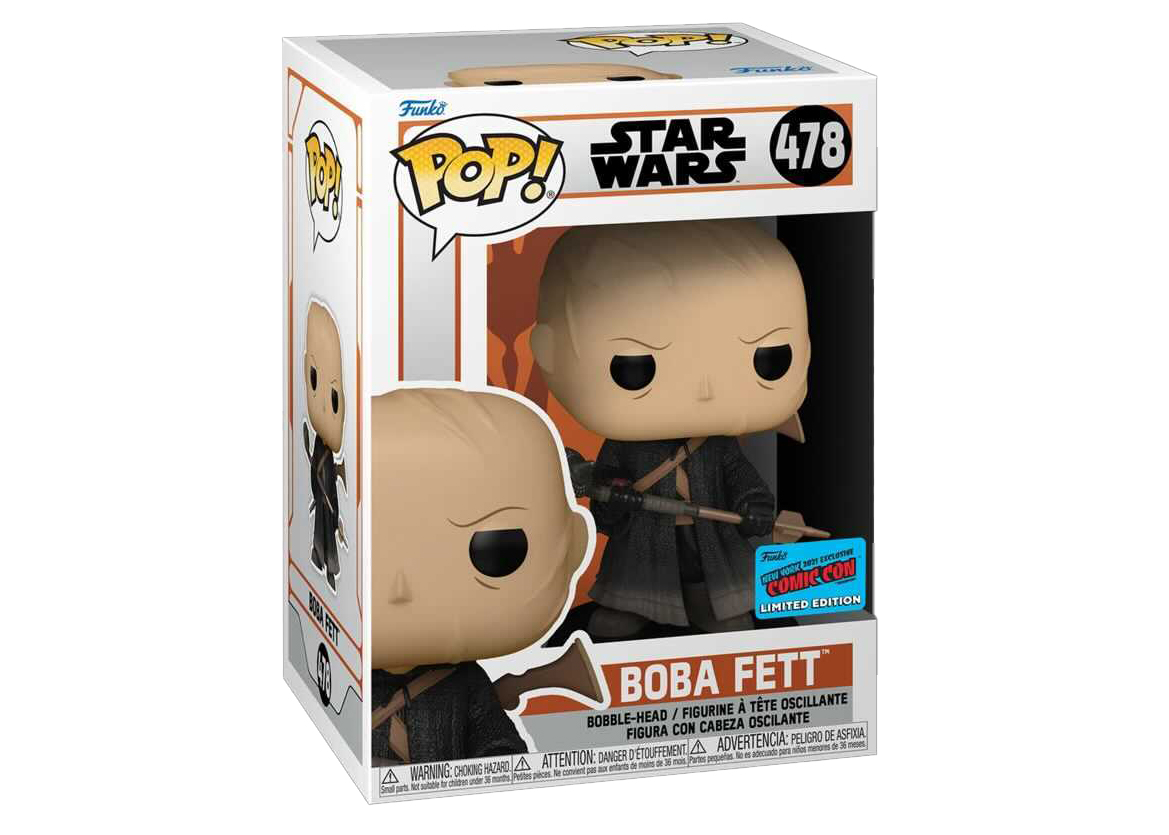 Funko Pop! Star Wars Boba Fett (Unmasked) 2021 NYCC Exclusive Figure #478