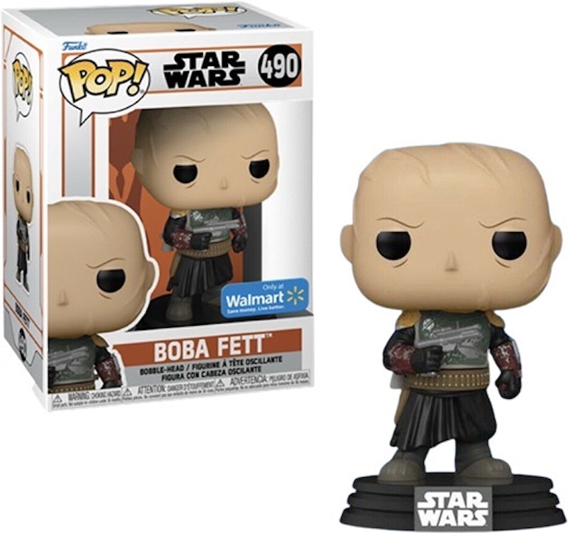 Funko Pop! Star Wars: Boba Fett (Unmasked) (Walmart) Figure #490