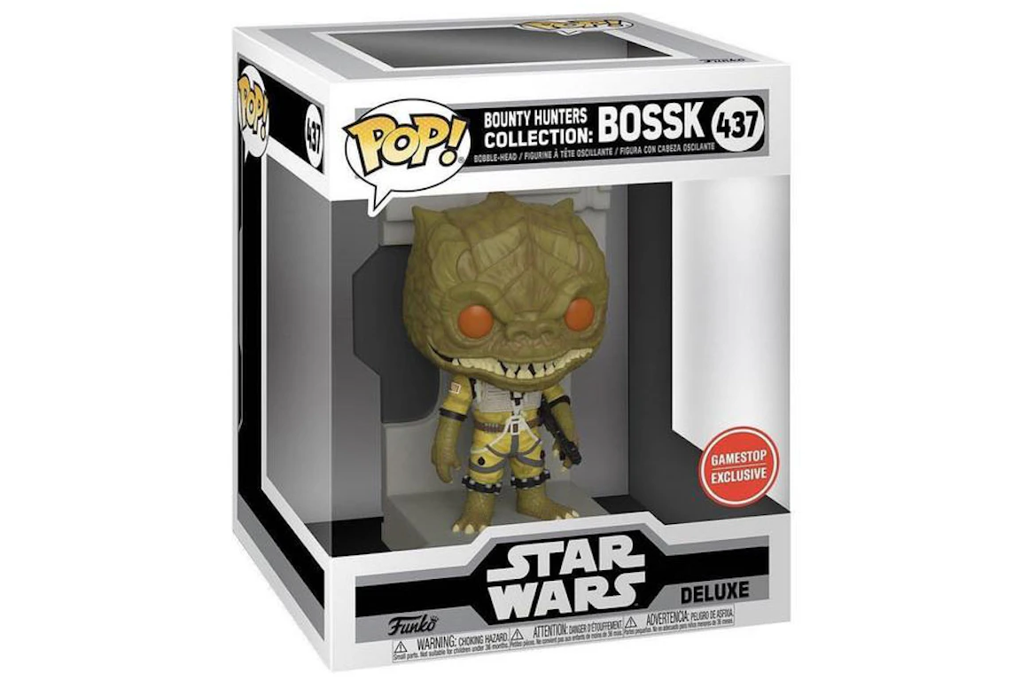 Funko Pop! Star Wars Bounty Hunters Collection Bossk Deluxe GameStop Exclusive Figure #437