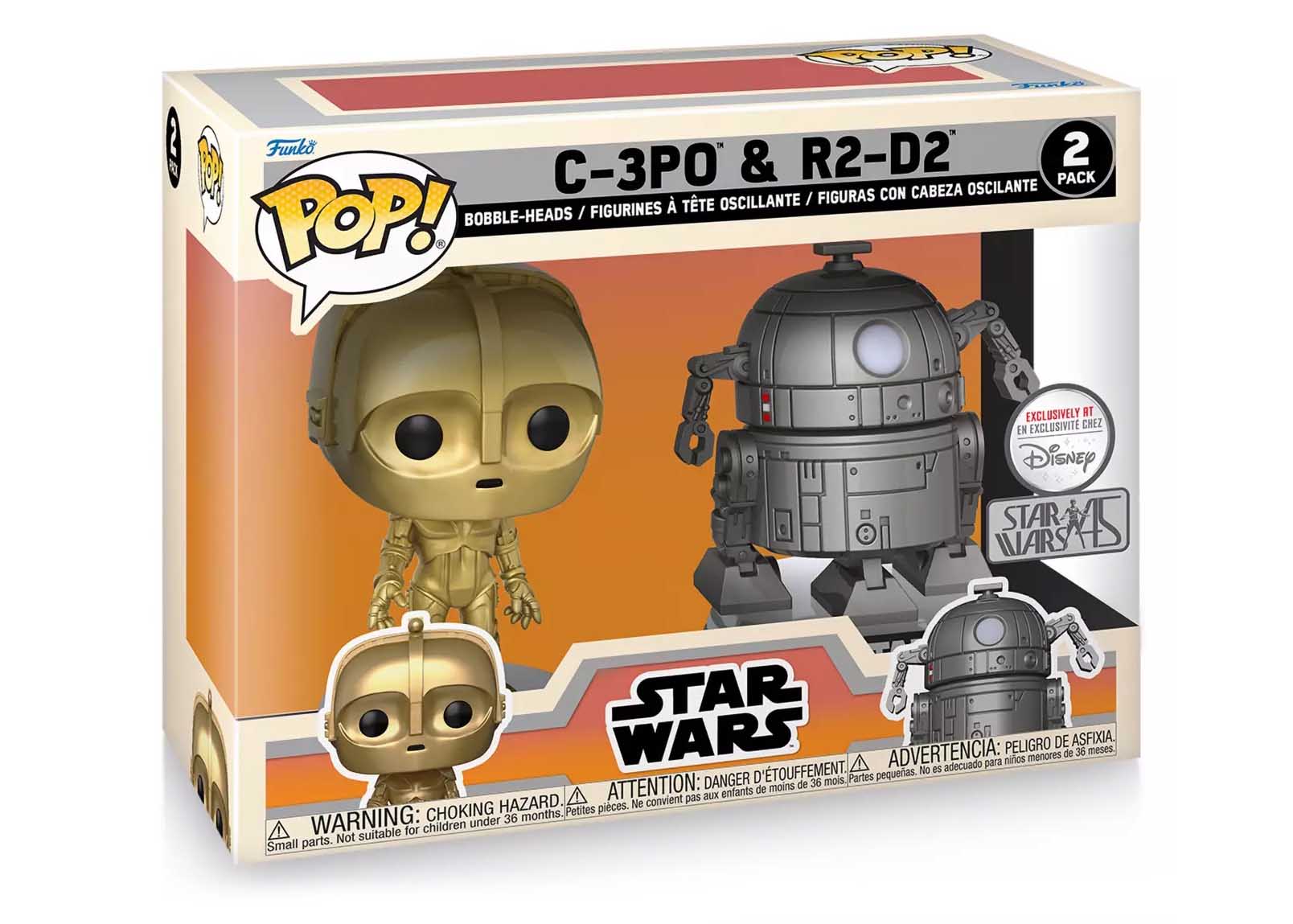 Funko Pop! Star Wars C-3P0 & R2D2 Star Wars 45th Anniversary