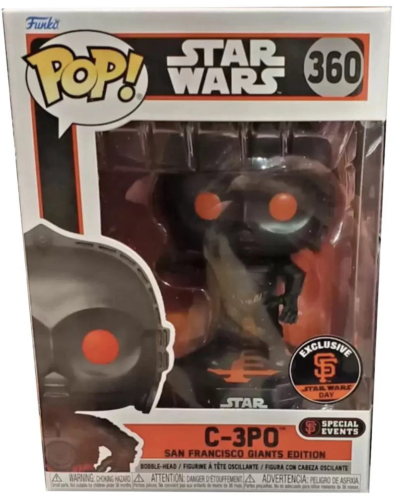 Funko Pop! Star Wars C-3P0 (San Francisco Giants Edition) Star Wars Day  Exclusive Figure #360 - US