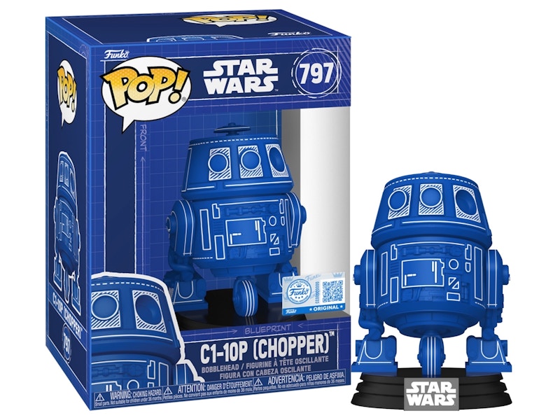 Funko Pop! Star Wars: C1-10P (Chopper)(Blueprint) (Entertainment Earth ...