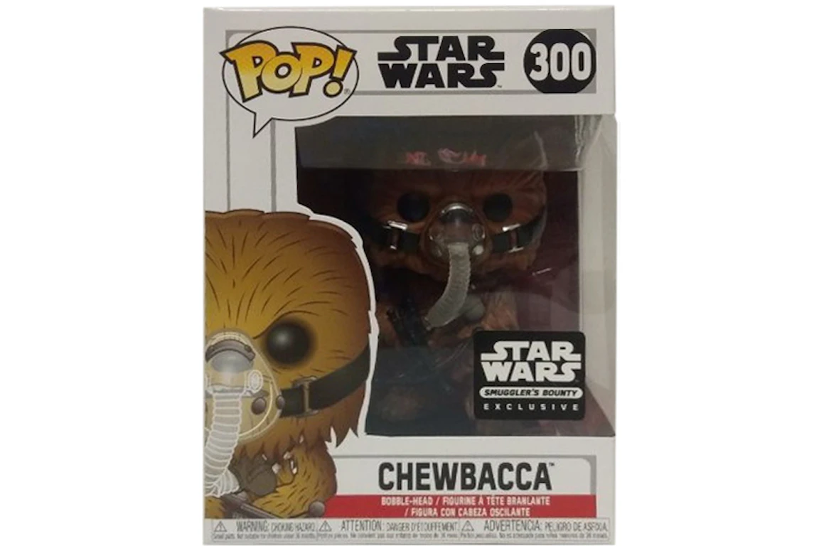 Funko Pop! Star Wars Chewbacca Star Wars Smugglers Bounty Exclusive Bobble-Head Figure #300