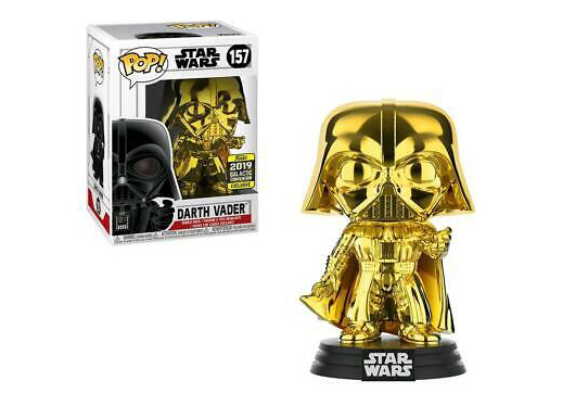Funko Pop! Star Wars Darth Vader Gold Chrome Galactic Convention 