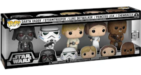 Funko Pop! Star Wars Darth Vader/Stormtrooper/Luke Skywalker/Princess Leia/Chewbacca 2022 Galactic Convention Exclusive 5-Pack