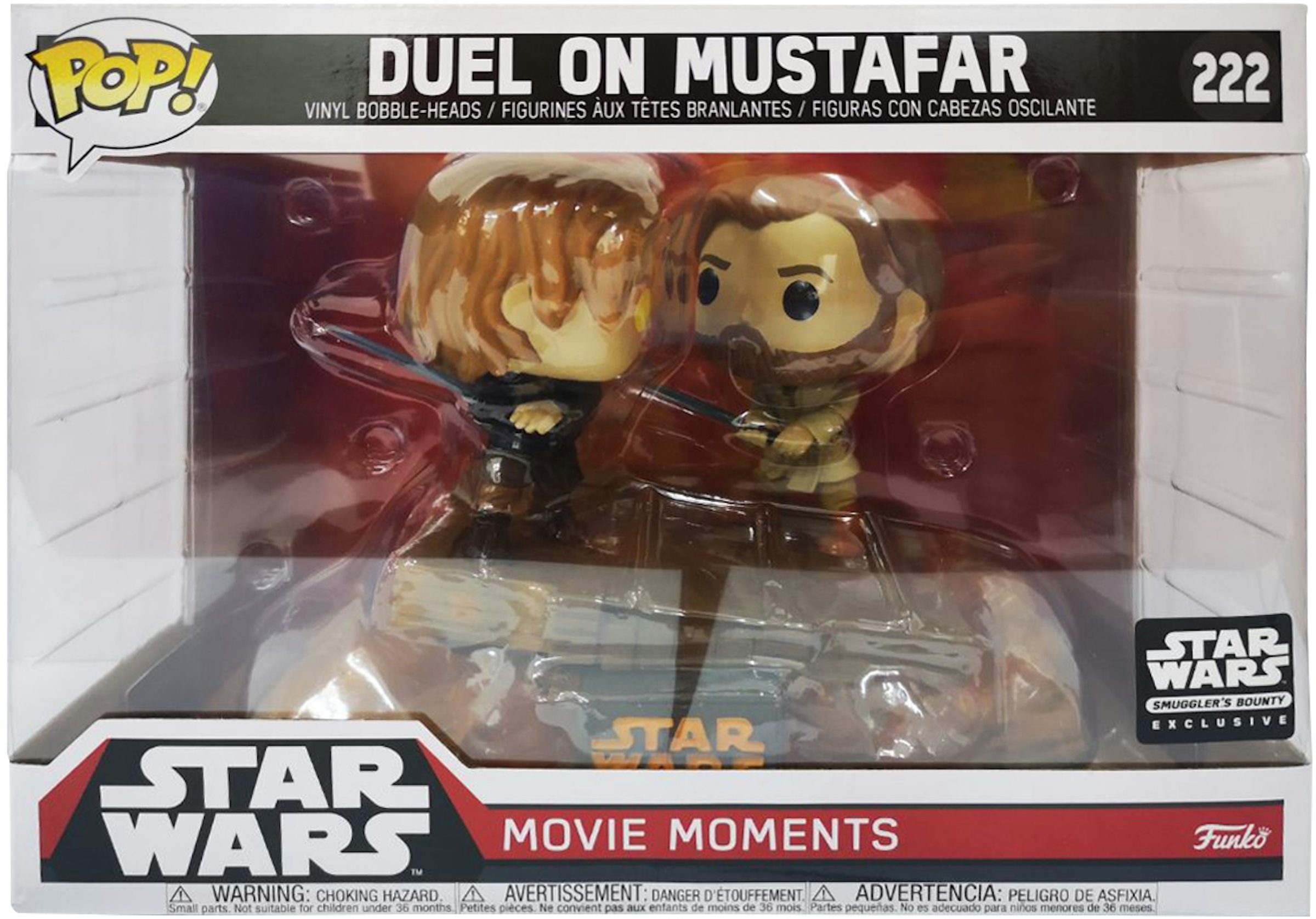 Funko Pop! Star Wars Duel On Mustafar Smugglers Bounty Exclusive Movie  Moments Figure #222 - US
