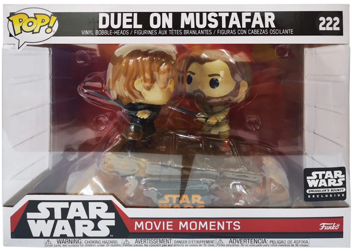 Funko Pop! Star Wars Duel Mustafar Smugglers Bounty Exclusive Movie Moments Figure #222 US