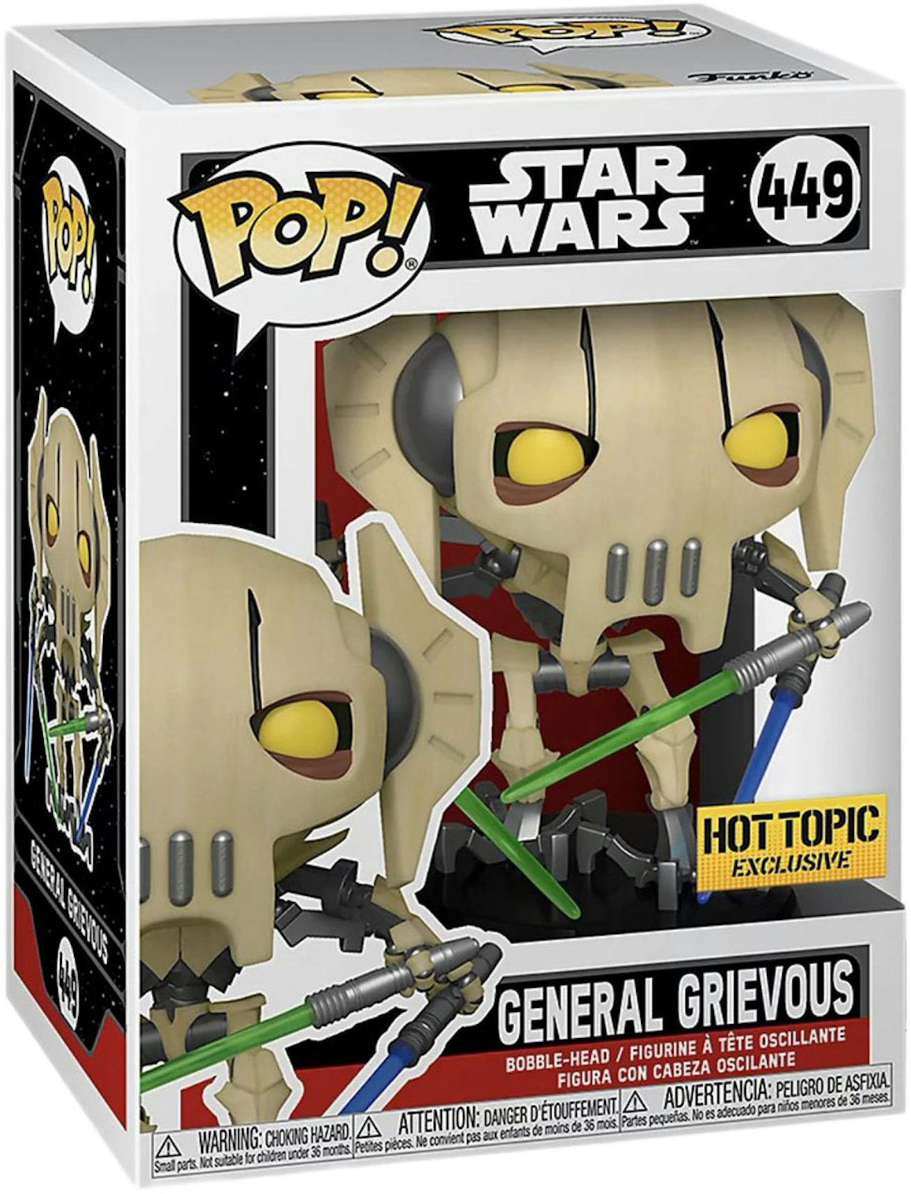 Motivere vulgaritet Sammentræf Funko Pop! Star Wars General Grievous Hot Topic Exclusive Figure #449 -  SS21 - US