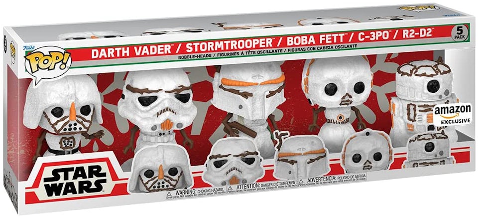 Funko Pop! Star Wars Holiday Snowman  Exclusive 5-Pack - US