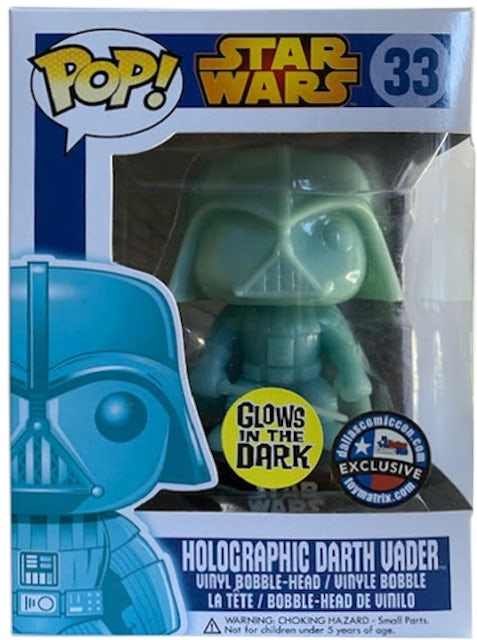 Funko Pop! Star Wars Holographic Darth Vader (Glow) Dallas Comicon
