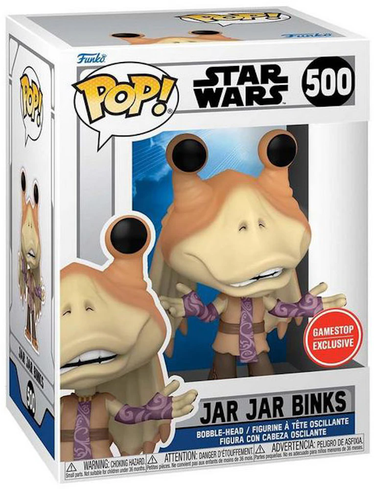 Funko Pop! Star Wars Jar Jar Binks GameStop Exclusive Figure #500 - FW21 -  US