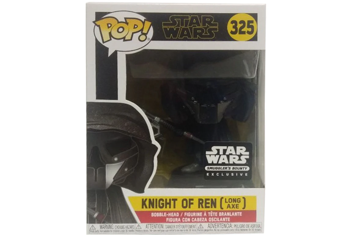 Funko Pop! Star Wars Knight of Ren (Long Axe) Star Wars Smugglers Bounty Exclusive Bobble-Head Figure #325