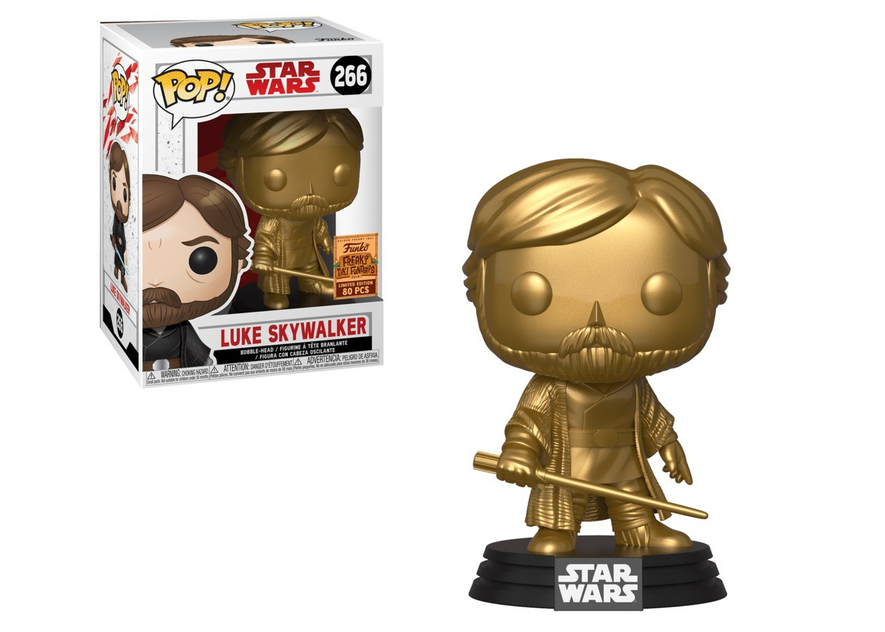 Funko Pop! Star Wars Luke Skywalker (Gold) SDCC Bobble-Head Figure 