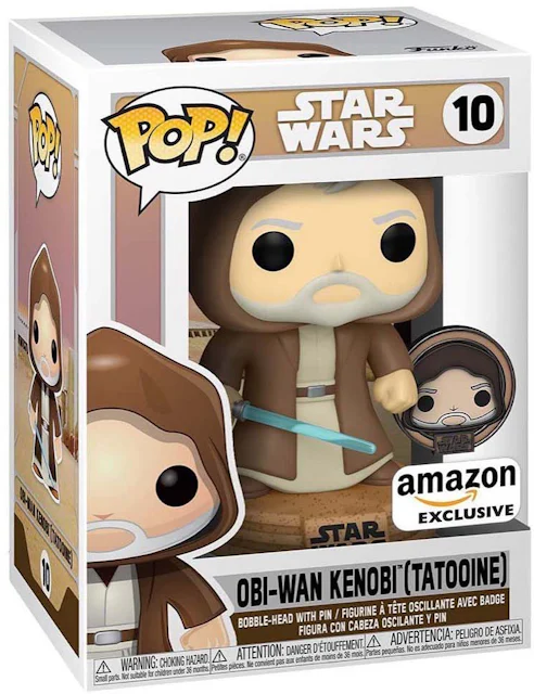 Funko Pop! Star Wars Qui-Gon Jinn (Tatooine)  Exclusive Bobble-Head  Figure #422 - MX