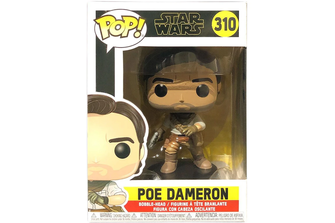 Funko Pop! Star Wars Poe Dameron Bobble-Head Figure #310