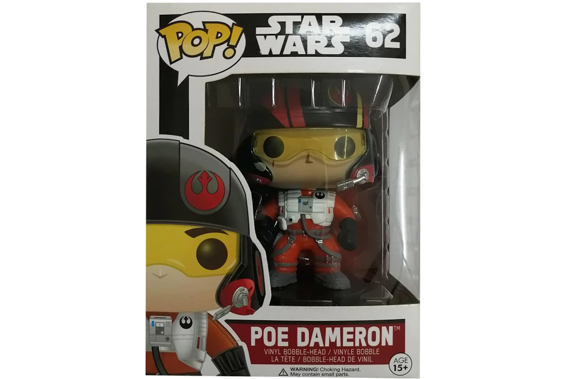 Funko Pop! Star Wars Poe Dameron Bobble-Head Figure #62