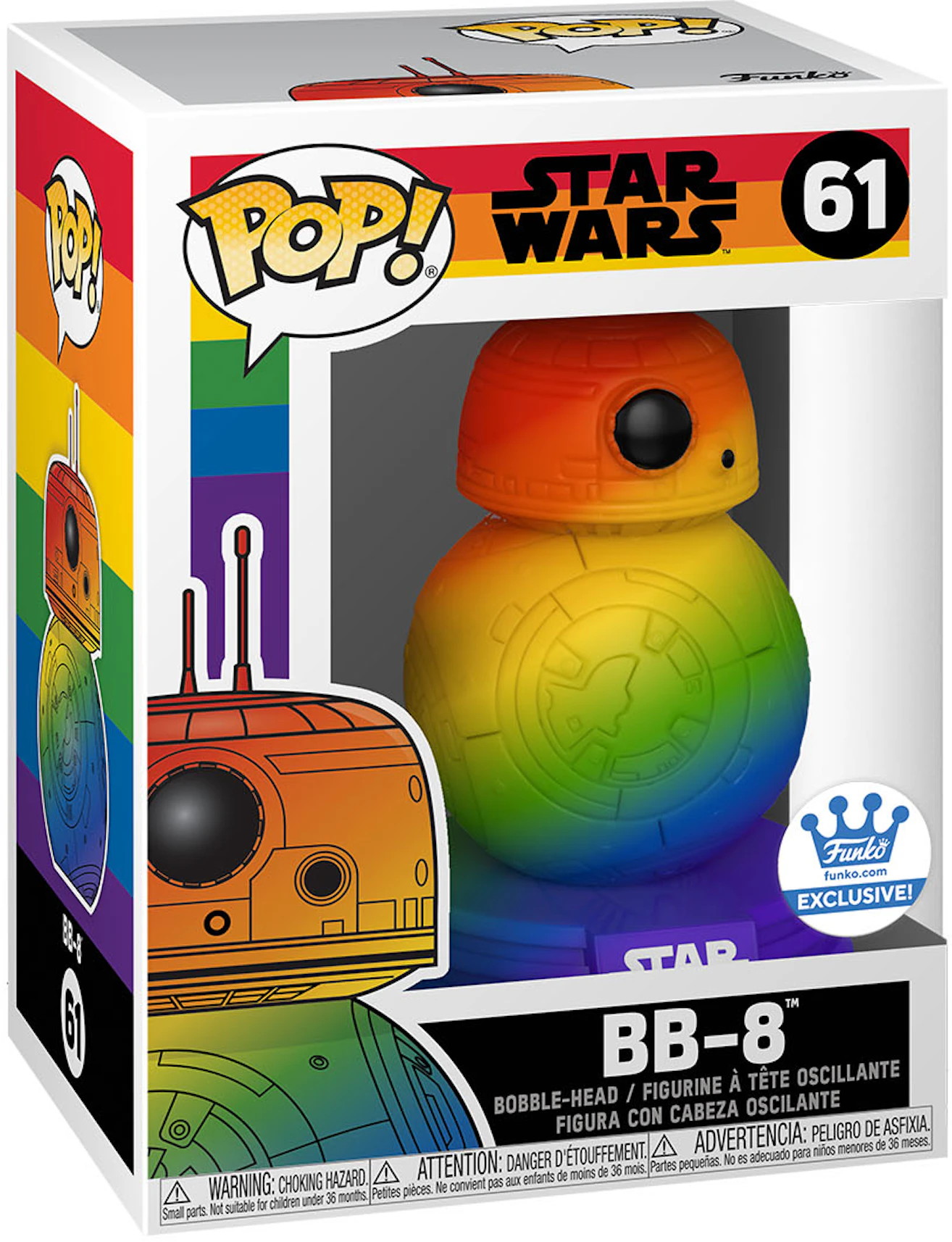 zingen adviseren Chirurgie Funko Pop! Star Wars Pride BB-8 (Rainbow) Funko Shop Exclusive Figure #61 -  US