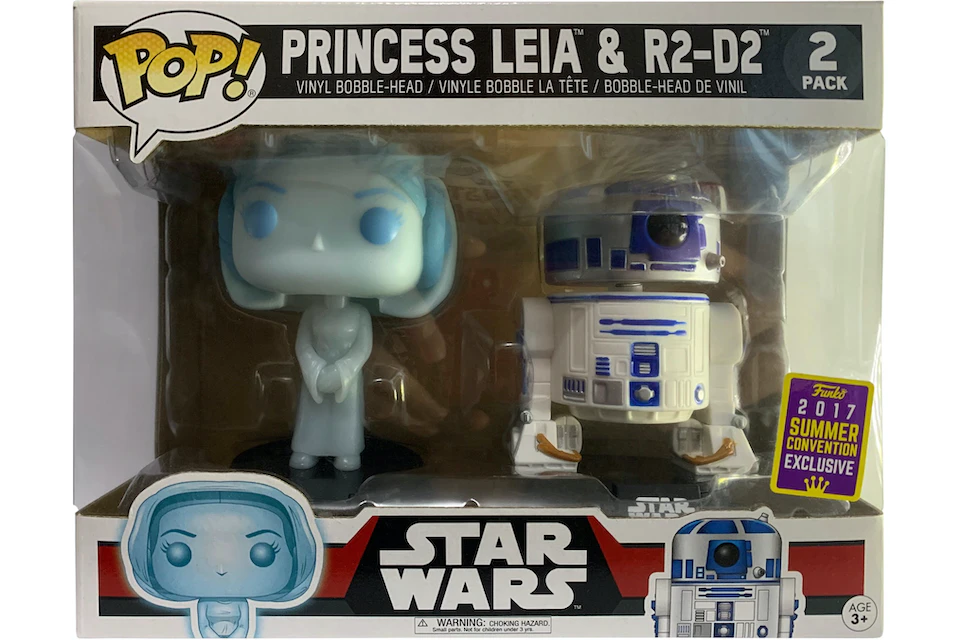 Funko Pop! Star Wars Princess Leia & R2-D2 Summer Convention 2 Pack