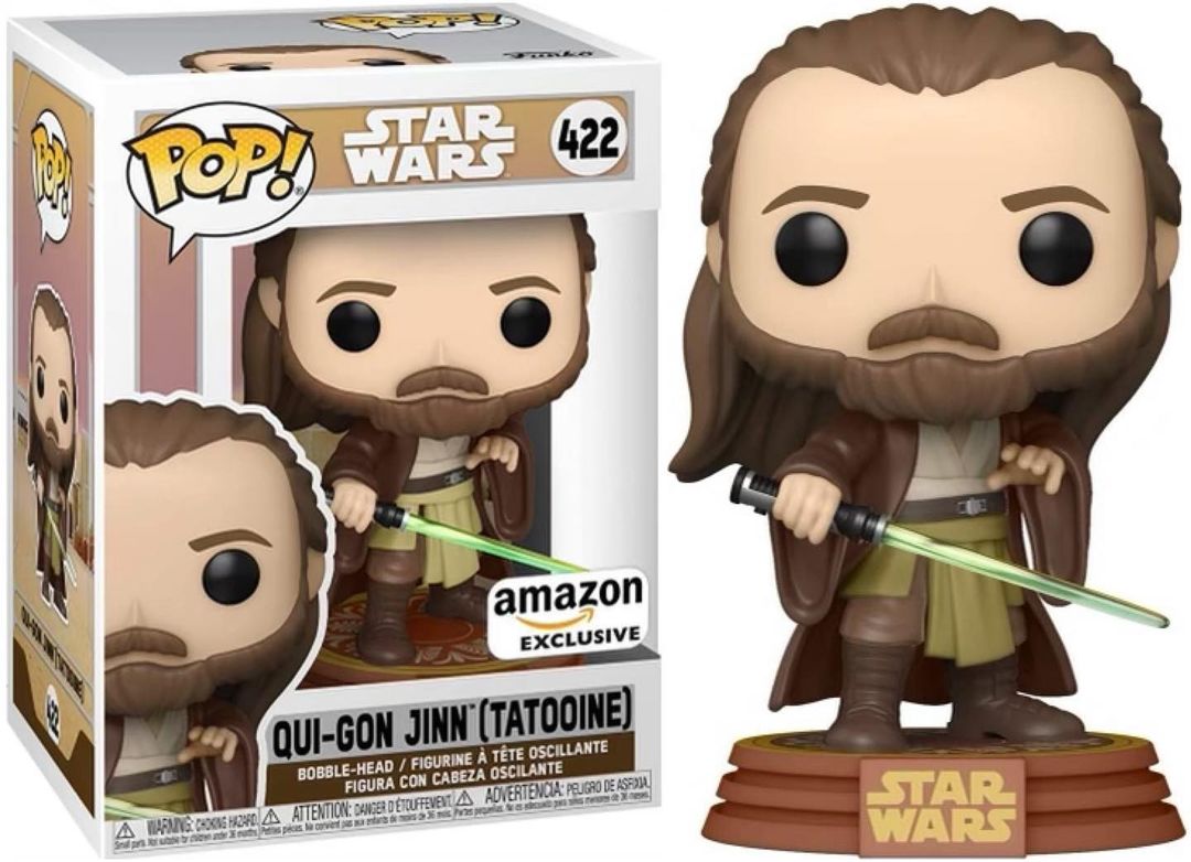 Tatooine Qui Gon Jinn Amazon Exclusive Star Wars FUNKO POP 422 