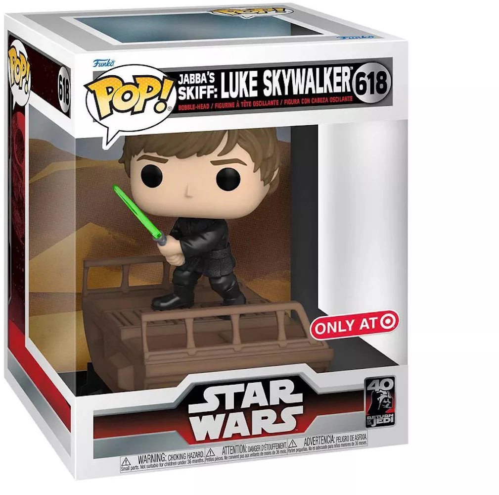 Funko Pop! Star Wars ROTJ 40th Anniversary Jabba's Skiff: Luke Skywalker  Target Exclusive Figure #618 - US