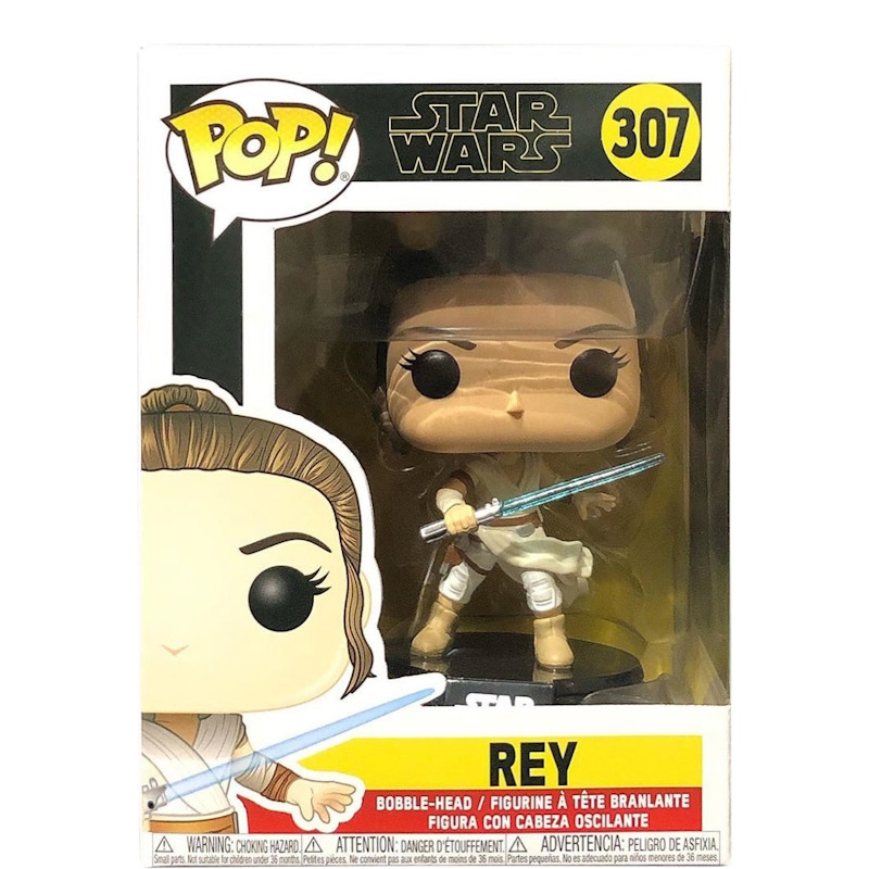 Funko Pop! Star Wars Rey Bobble-Head Figure #307 - US