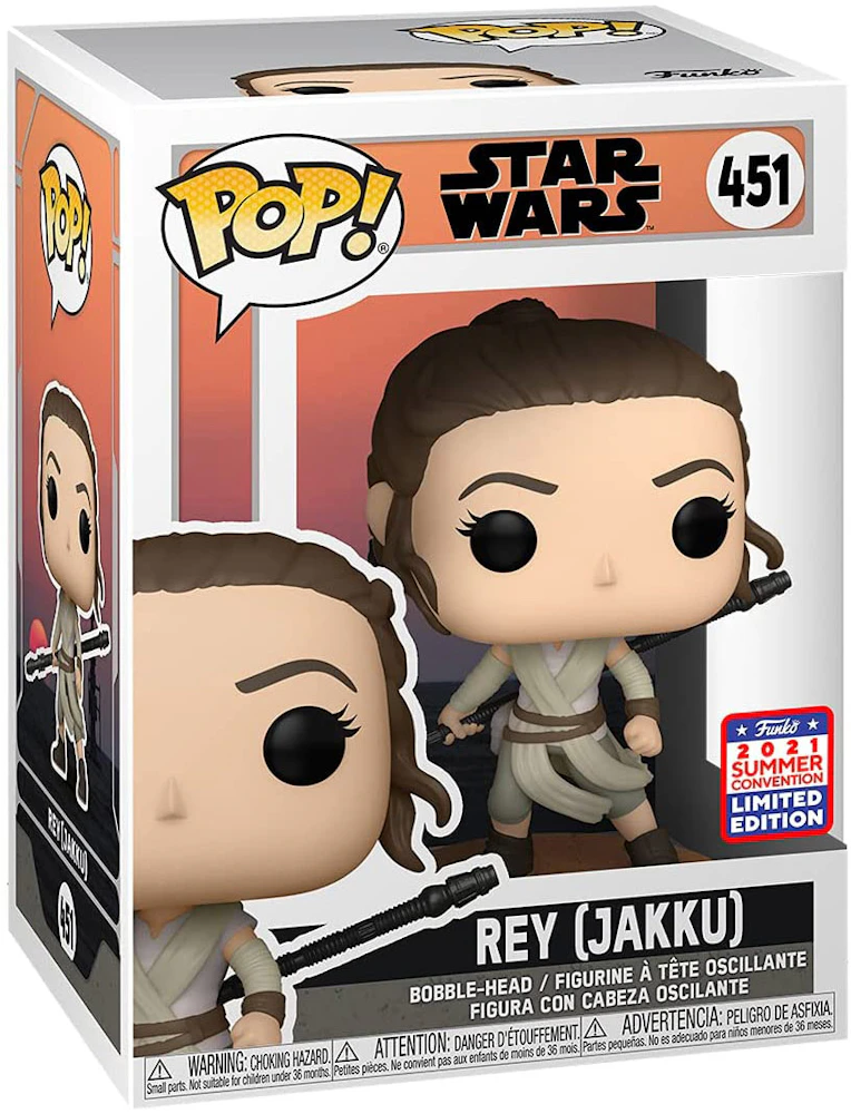 nemen verwijzen kolf Funko Pop! Star Wars Rey (Jakku) 2021 Summer Convention Exclusive Figure  #451 - US