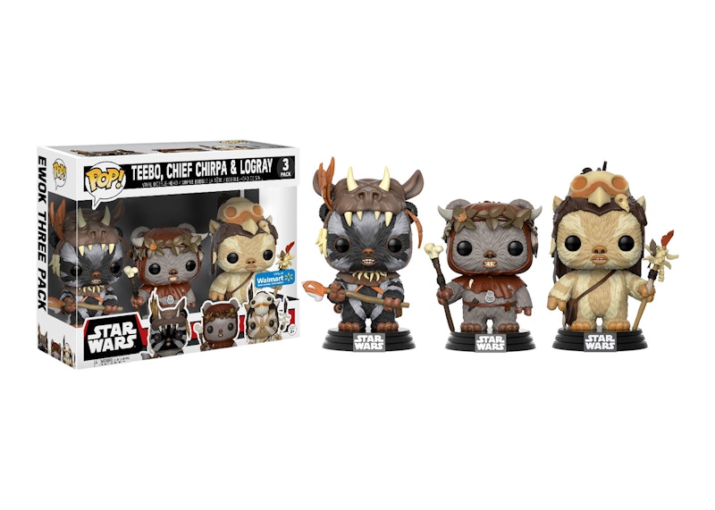 Funko Pop! Star Wars Teebo Chief Chirpa & Logray Walmart Exclusive