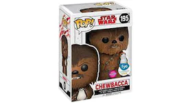 Funko Pop! Star Wars The Last Jedi Chewbacca with Porg Flocked FYE Exclusive Bobble-Head #195