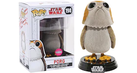 Funko Pop! Star Wars The Last Jedi Porg Flocked Closed Mouth Hot Topic Exclusive Bobble-Head #198