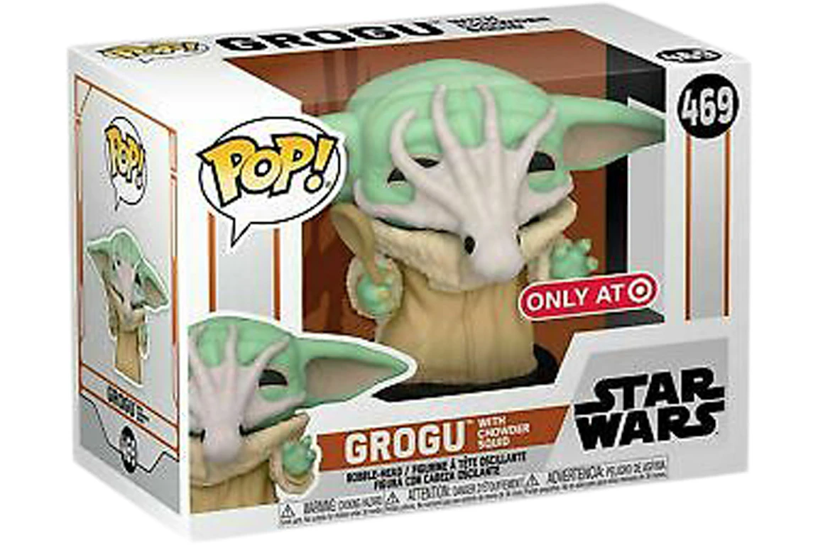 Funko Pop! Star Wars The Mandalorian Grogu with Soup Creature Target Exclusive Figure #469