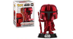 Funko Pop! Star Wars The Mandalorian Red Chrome Target Exclusive Figure #345