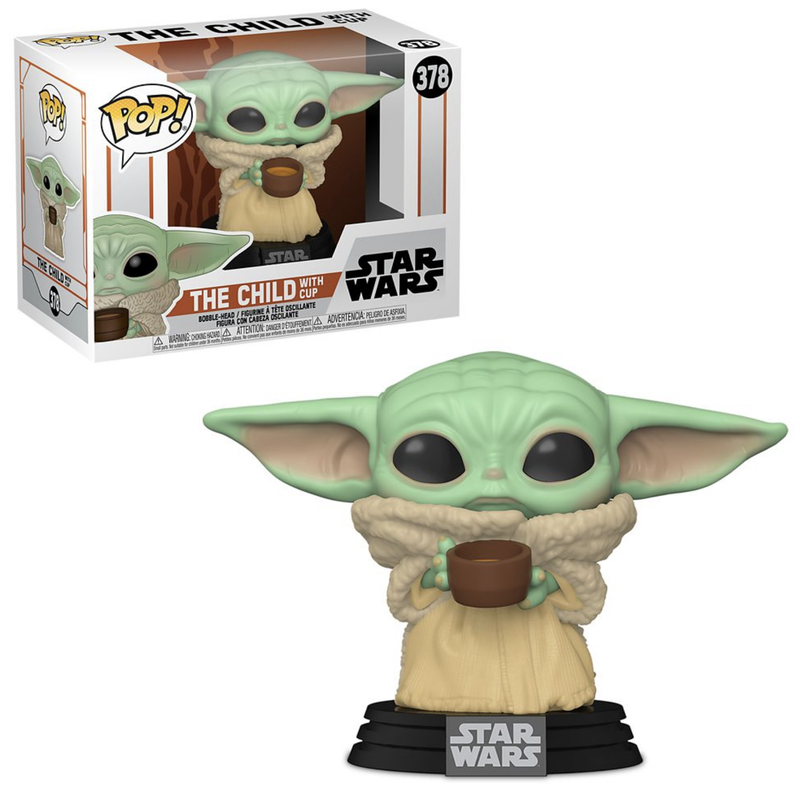 Funko Pop Star Wars The Mandalorian The Child with cup #378 BABY YODA 
