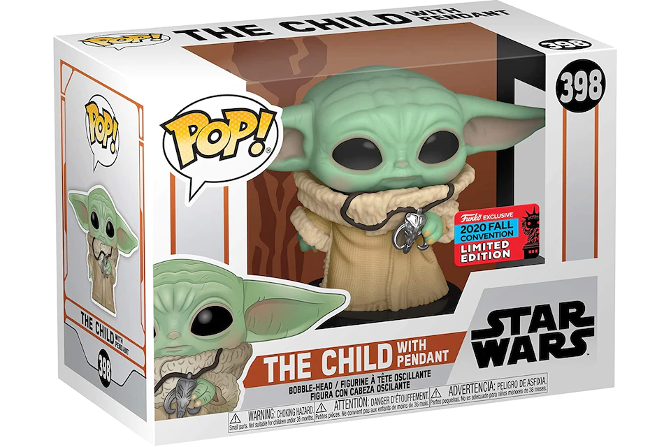 Funko Pop! Star Wars The Mandalorian The Child (with Pendant) Fall Convention Exclusive Figure #398