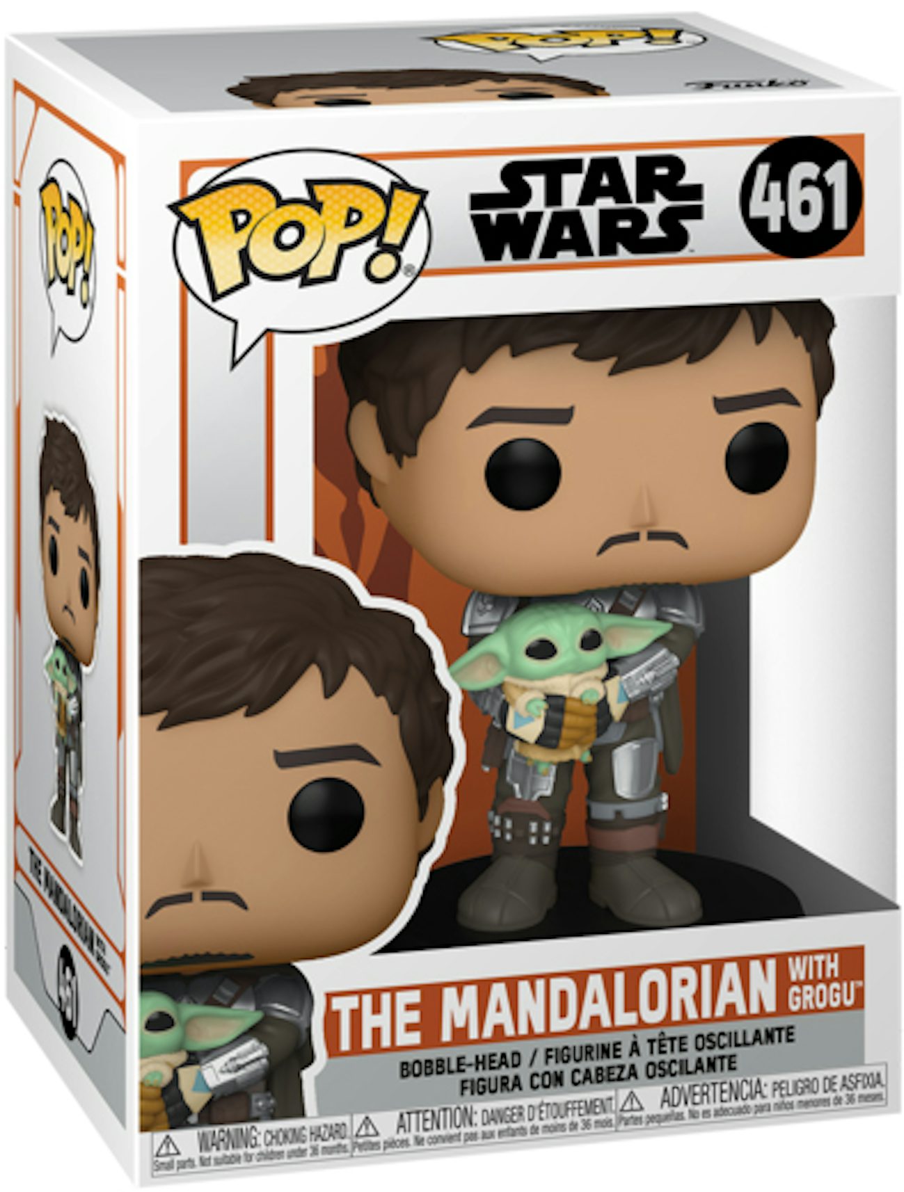Figurine Funko Pop XXL Star Wars The Mandalorian avec bébé Yoda