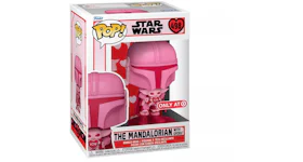 Funko Pop! Star Wars The Mandalorian With Grogu (Valentine's Day Edition) Target Exclusive Figure #498
