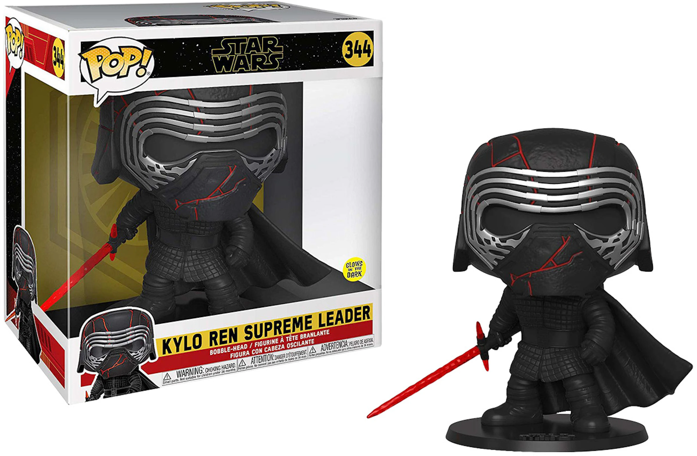 Vervolgen Zwaaien krassen Funko Pop! Star Wars The Rise of Skywalker Kylo Ren Supreme Leader (Glow)  10 Inch Figure #344 - US