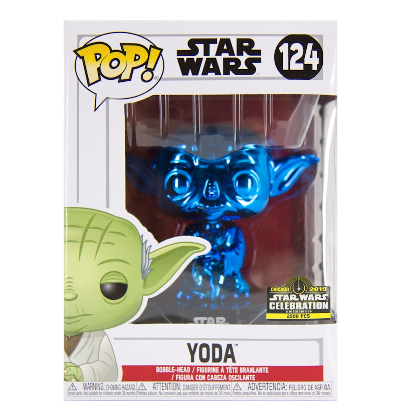 Funko pop star store wars blue chrome