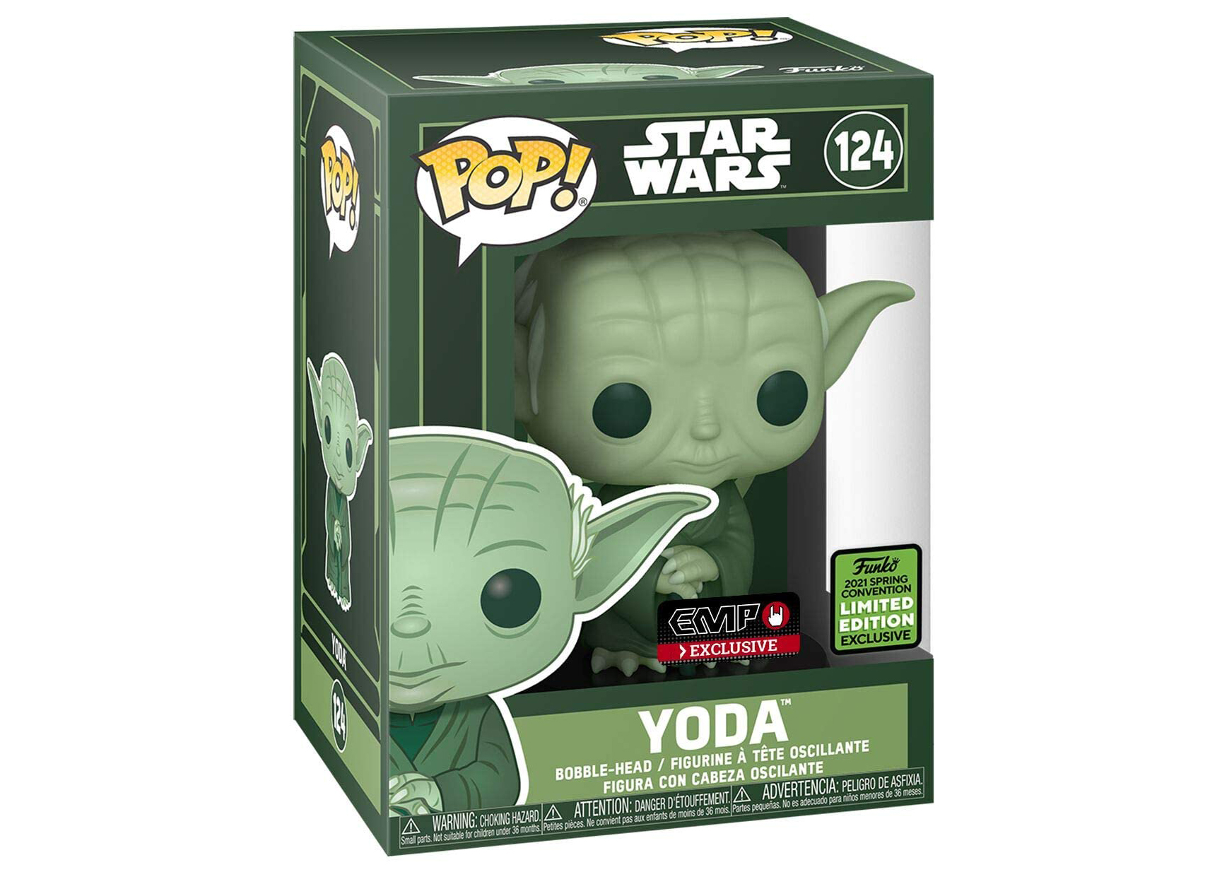 Funko Pop! Star Wars Yoda Bobble-Head EMP 2021 Spring Convention Limited  Edition Exclusive Figure #124 - SS21 - US
