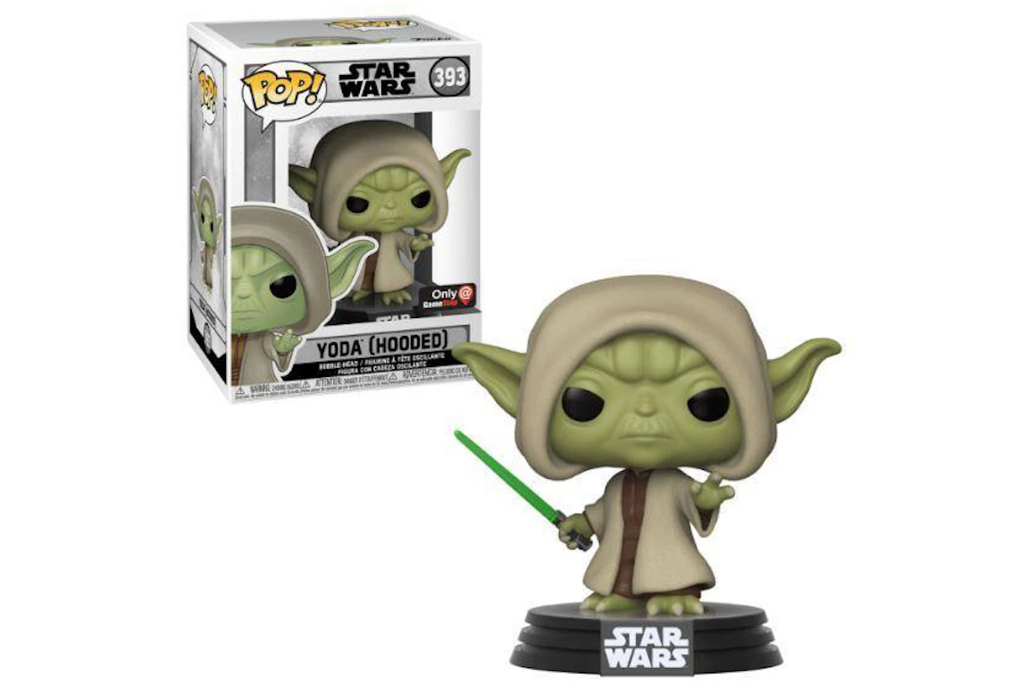 Funko Pop! Star Wars Yoda (Hooded) GameStop Exclusive Figure #393