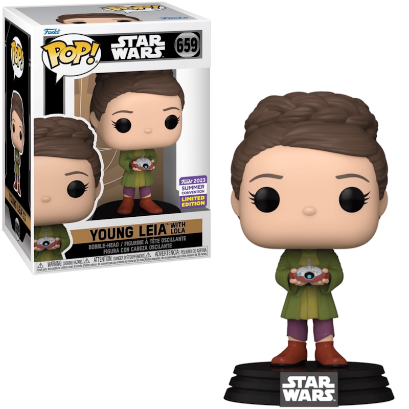 Funko Pop! Star Wars: Young Leia w/ Lola (2023 Summer Convention) Figure #659