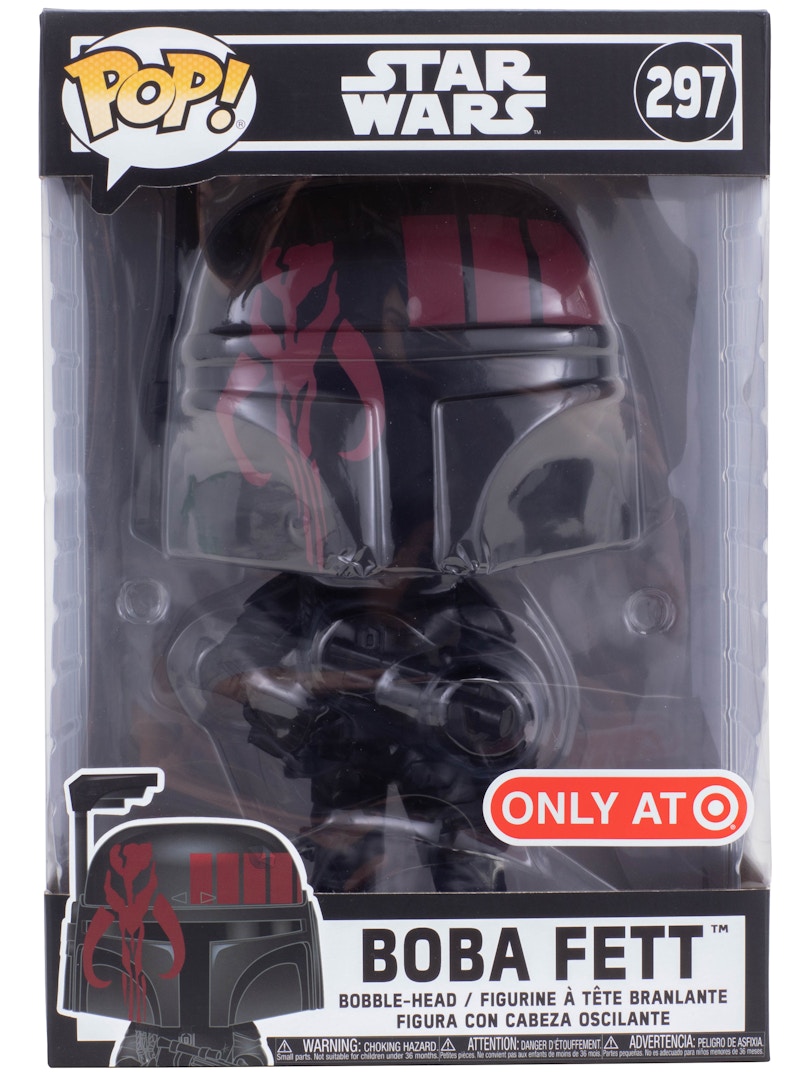 Funko Pop! Star Wars x Futura Boba Fett Target Exclusive Black 10-Inch  Bobble-Head Figure #297