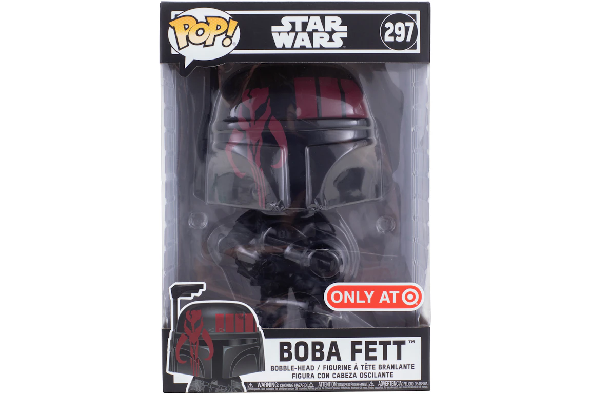 Funko Pop! Star Wars x Futura Boba Fett Target Exclusive Black 10-Inch Bobble-Head Figure #297