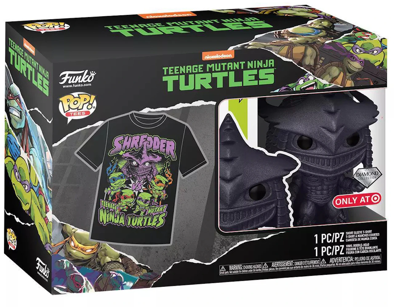  Teenage Mutant Ninja Turtles Boys' Little 3 Pack Tee