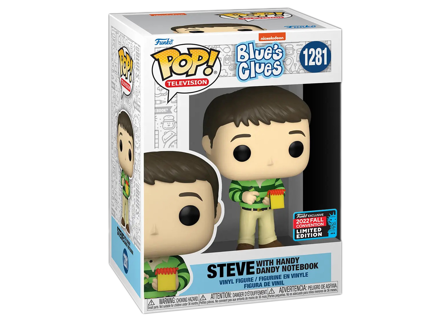 Funko Pop! Television Blue's Clues Steve with Handy Dandy Notebook 