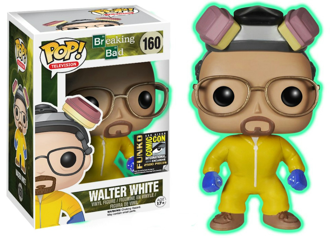 Funko Pop! Television Breaking Bad Walter White (Glow) SDCC Figure 160 Funko Pop! Television Breaking Bad Walter White (Glow) SDCC Figure 160