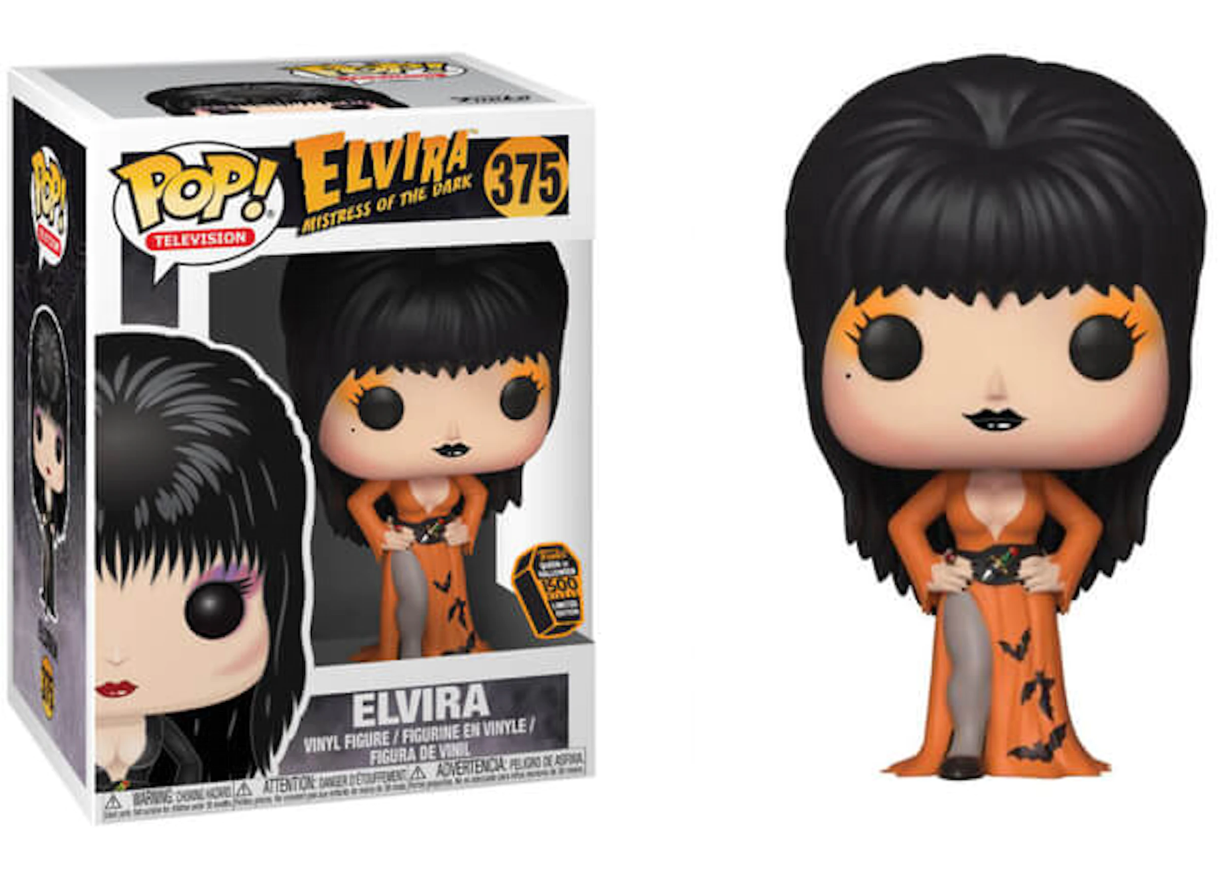 accent Comorama licht Funko Pop! Television Elvira Mistress of the Dark Elvira Orange Dress Funko  Shop Exclusive Figure #375 - US